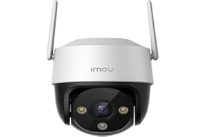 Imou Zewnętrzna kamera monitoringowa 2K z funkcją rozpoznawania osób/pojazdu, 360° PTZ WLAN, widoczność w nocy, automatyczne śledzenie, 2-drożne audio, syrena, IP66, współpracuje z Alexa