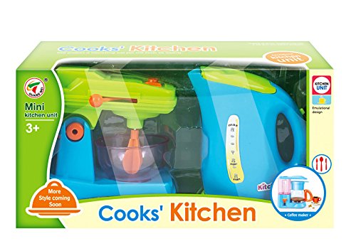 Preisvergleich Produktbild Joueco bn0196723 Wasserkocher + Küchenmaschine klein, blau / grün