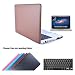 Produktbild Macbook Pro 13 Hülle Case Tastaturschutzfolie Displayschutzfolie 3 in 1 Kit, TECOOL [Ultra Dünn Serien] Leder Hartschale Schutzhülle Case für MacBook Pro 13.3 Zoll Modell: A1278 - Braun