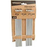 VATANSERA Elektro Galvaniz &Ccedil;elik &Ccedil;adır Kazığı 18 cm x 5 mm &ndash; 12'li Set &ndash; Kamp, &Ccedil;adır ve Tente Sabitleme