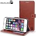 iPhone 7 Cover, REALIKE {Imported} Premium Leather Wallet Flip Case For iPhone 7 Cover (Royal Series - Brown) RS.699.00