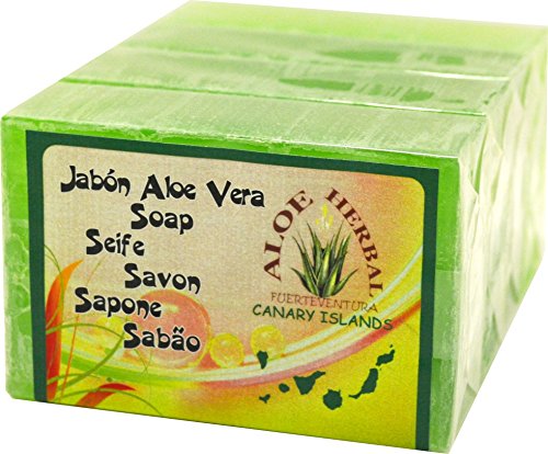 Aloe Herbal jabón de aloe vera 125gr pack 4 uds