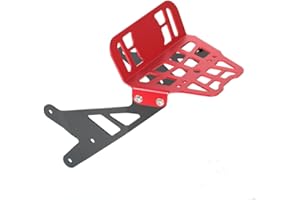 JANICE Z125ma Upper Headlight Luggage Carry Top Rack Compatible with MONKEY 125 2018-2024 DAX 125 ST125 2018-2024 Cargo Racks front Storage Bag plate Red