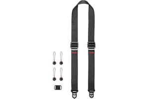 Peak Design Slide Lite Black - Camera Strap for Beginners DSLRs and Larger Mirrorless System Cameras