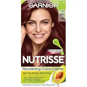 Garnier Nutrisse Hair Color, 452 Dark Reddish Brown Chocolate Cherry