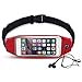 Produktbild Running Gürtel Taille Pack, shalwinn Schweiß-Reflektierende Taille Beutel mit Transparent Touchscreen, Kopfhörer Jack für 6S Plus, 6 Plus, 6S, 6, Samsung Moto Huawei und so weiter