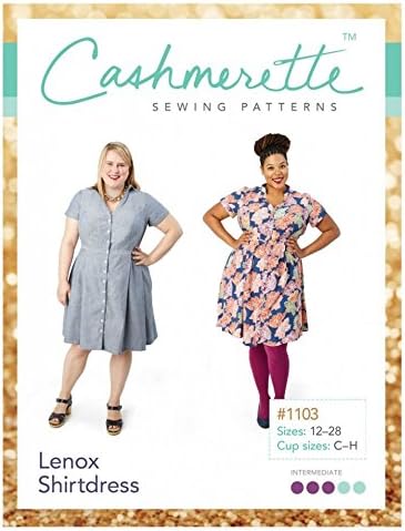 Cashmerette Ladies Plus Size Sewing Pattern Lenox Shirtdress