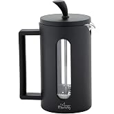 Any Morning 600ml Borosilicate Glass French Press 304 Stainless Steel Filter Coffee and Herbal Tea FF002