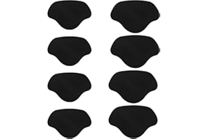 Gosknor 8pcs Réparation de Talon de Chaussure, Patch Réparation Trou de Chaussure Auto-Adhésif pour Trous à l'Arrière des Chaussures Kit Patchs Intérieurs Baskets pour Bottes Sport Chaussures (Noir)