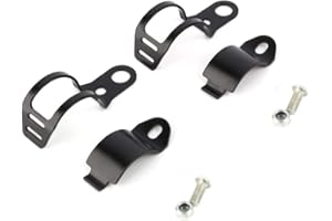 Yosoo Health Gear Uchwyt do montażu kierunkowskazu motocyklowego, czarny motocykl kierunkowskazy światła widelec uchwyt zaciskowy, 30-43 mm