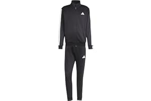 adidas Tuta Sportiva da Uomo, in Pile, con 3 Strisce