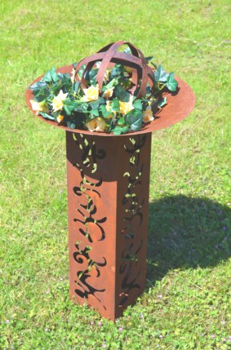 Kugel Rost Edelrost aus Metall Beetdeko Deko Kugel Gartendeko Pflanzdeko Rost Durchmesser ca. 20cm - 4