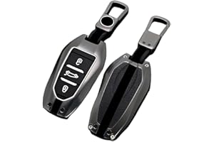 Otai Etui na Kluczyk Samochodowy ze Stopu Cynku Okładka Dla Peugeot 308 408 508 2008 3008 4008 5008 Citroen C4 C4L C6 C3-XR 3 Przyciski (Matowy)
