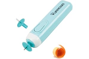 YURROAD Quilling Tool Electric Slotted Tool Electric Quilling Pen Automated Quilling Paper Volume Curling Pen for Beginners Quilling Paper Crafts