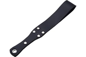 AMIJOUX Horse Whip Equestrian Riding Crop Outdoor Sports Whips Durable Black Faux Leather Paddle for Horses Equestrianism Tool and Riding Crop Training