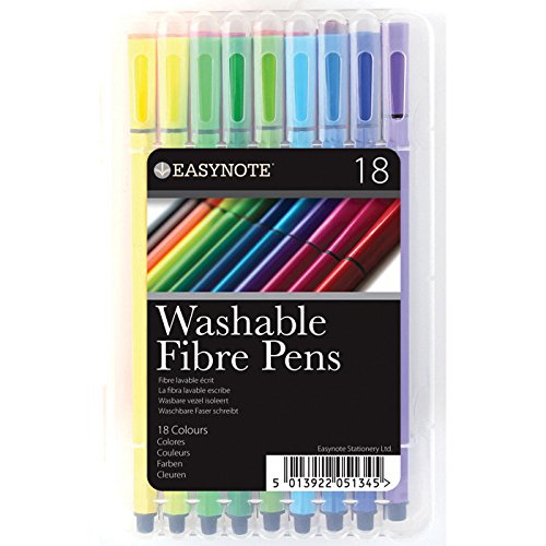 Easynote 5134 - Marcadores para tela (tinta lavable, pack de 18 unidades)