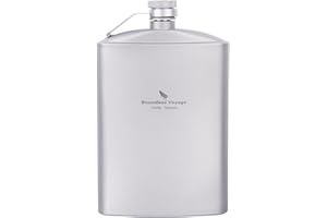 iBasingo Juego de petaca de titanio de 250 ml botella de alcohol whisky vino Flagon juego de vasos de vino desmontables para viajes y pícnic Ti1588I