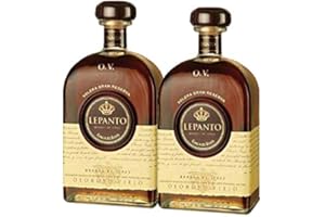 Brandy Lepanto OV de 70 cl - D.O. Jerez de la Frontera - Bodegas Gonzalez Byass (Pack de 2 botellas)
