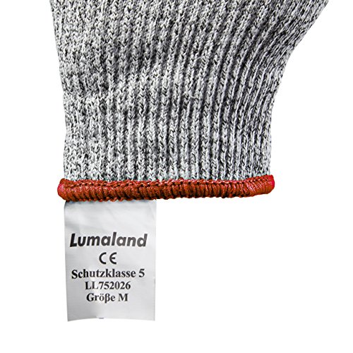 Lumaland Schnittschutzhandschuhe Arbeitshandschuhe Schutzklasse 5 verschiedene Größen S - 4