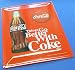 Produktbild RETRO MAXI Blechschild Coca Cola FLASCHE Größe 30x40cm GEWÖLBT