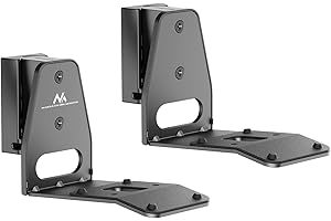 Maclean MC-996 uchwyty ścienne kompatybilne z Sonos ERA 300 | regulacja kąta obrotu od 0° do -18° do ±45° | solidne wzornictwo – oszczędność miejsca i estetyczne | zestaw 2 uchwytów na głośniki