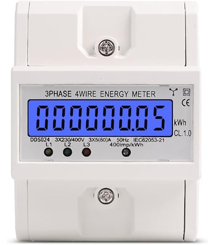 Single Phase Energy Meter 5-80A 230V - Digital LCD Watt Meter, DIN Rail Mount DDS015 For Home & Electrical Use - View #7