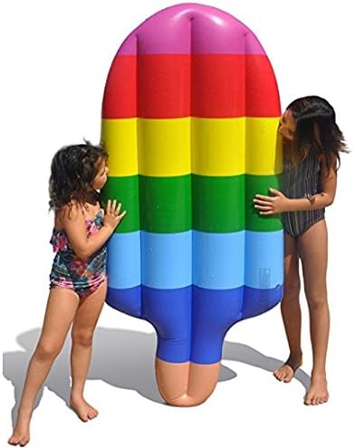 CRMM Pool Float - Inflatable Floating Raft - Perfect For Swimming Pools, River Raft And Beach Longer - Popsicle Shape - Water Toy - Huge Mattress(140Cm*65Cm*15Cm)