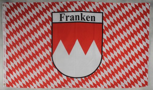 Flagge Fahne ca. 90x150 cm : Franken mit Raute