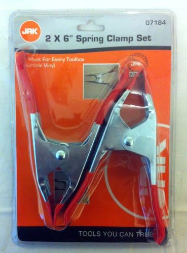 6'' SPRING CLAMP SET. PAIR. DURABLE VINYL. TOOL. MUST FOR YOUR TOOLBOX. NEW. DIY