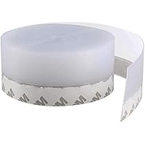 Fresh Weather Stripping Door Seal Strip For Doors Bottom Windows, Adhesive Silicone Sealing Sticker For House/Glass Shower Door Gaps (16.4 Feet, 35mm Width, A3:White) Price In Egypt | Amazon Egypt