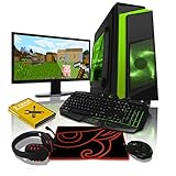 ADMI Gaming PC Package: AMD A10-9700 3.8GHz Quad Core, 16GB DDR4, 1TB HDD, 24" LED Monitor WiFi Windows 10 PC
