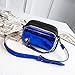 Produktbild WMHXF Handtasche, Pu Sequined Schultertasche Persönlichkeit Mädchen Xiao Fang Tasche,Blue