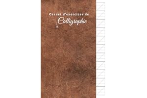 Carnet d'exercices de calligraphie: DIN A4 | 110 pages | écriture calligraphique | papier pratique | amélioration de l'écriture manuscrite