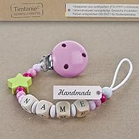 Timfanie® Schnullerkette für Mädchen | rosa-lemon