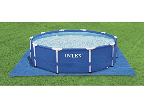 Intex 12-28236 Metall-Frame Pool-Set 457 x 122 cm, Kartuschenfilter 3785 Liter/h, Leiter, Abdeck-/ Bodenschutz-plane - 3