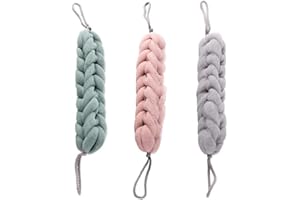 Kaxich 3pcs Badeschwamm Duschschwamm Badeknäuel Dusche Zurück Scrubber Seifschwamm Massageschwamm