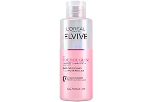 L'Oréal Paris Elvive Lamineringsbehandling, 5 min, för blekt och poröst hår, silkeslent hår, med glykolsyra, sulfatfri, glyko