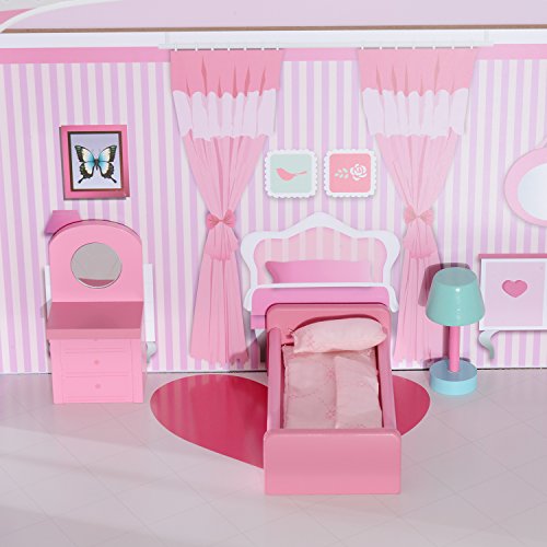 HOMCOM Large 13PC Furnitures Wooden Kids Doll House Children Girls Dollhouse Pretend Playset Entertainment Imagination Toy Game reviews HOMCOM Large 13PC Furnitures Wooden Kids Doll House Children Girls Dollhouse Pretend Playset Entertainment Imagination Toy Game