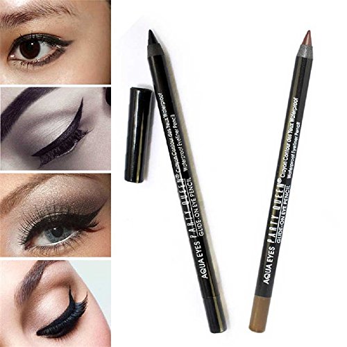 PARTY QUEEN Waterproof Eye Liner Pen Smooth Gel Eyeliner Pencil Party Queen Brand Makeup Cosmetic Black Brown Smoky Eye Make Up