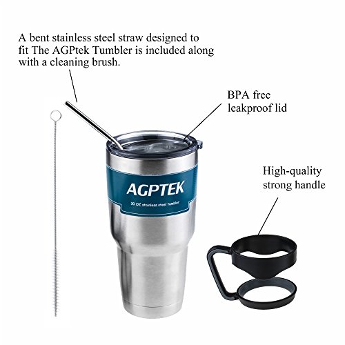 Edelstahl Thermobecher Mobil Isolierbecher 30 Oz Thermotasse Eiswasser und Heißwasser halten, von AGPtek - 3