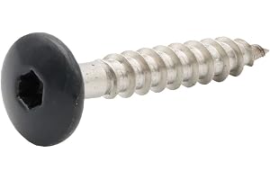 Twistec 284328014 fasadskruvar A2 rostfritt stål 4,8 x 32 mm förpackning med 100 Sepia brun Antracitgrått