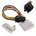 Produktbild OUTERDO Converter Adapterkabel Power PCI Express PCI-E Grafikkarte 4 Pin auf 6 Pin