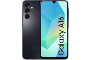 Samsung Galaxy A16 4G LTE, Teléfono Móvil Android, Pantalla 6,7" Super AMOLED, Múltiples Cámaras, Almacenamiento 128GB, Negro (Versión Española), Garantía del Fabricante 3 Años + 1 Año Extra