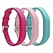 Produktbild VAN-LUCKY Silikon Ersatzband Bands Armband Armband mit Metall Gürtelschnalle für Fitbit Flex 2 Fitness Band Zubehör