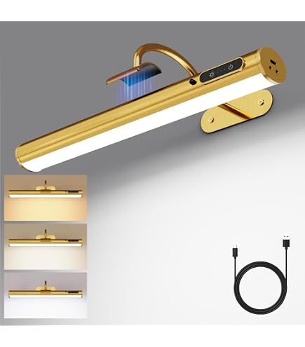 Éclairage Tableau Sans Fil Anmossi 3 Pièces - Spots LED Rechargeables Avec Télécommande Pour Cadres Et Tableaux (Noir)