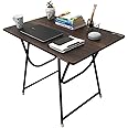 Urbain Home Folding Study Table, Multipurpose Foldable and Portable Computer Desk, Big Size Laptop Table, Home Office Table, 2 Seater Folding Dinning Table (Walnut)