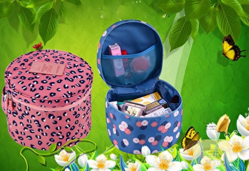 Cdet Lagerung Paket Blumen Tragbar Runden BH Unterwäsche Aufbewahrungskiste Unterwäsche Tasche Wäschesack Einbezogen Kosmetiktasche Schulter Taschen Beutel - 3