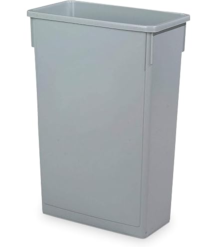thumbnail image 2 of Rubbermaid Commercial Slim Jim 23-Gallon Trash Can – Vented, Brown, Makes Liner Changes Easy 2 of 10