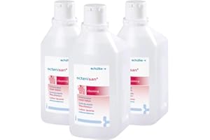 ‎SCHÜLKE 3x 1000 ml Schülke Octenisan® Waschlotion Reinigungslotion Flüssigseife, mit Allantoin, parfümfrei