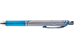 Pentel - Bolígrafo retráctil de gel EnerGel, 0,7 mm, 6 unidades